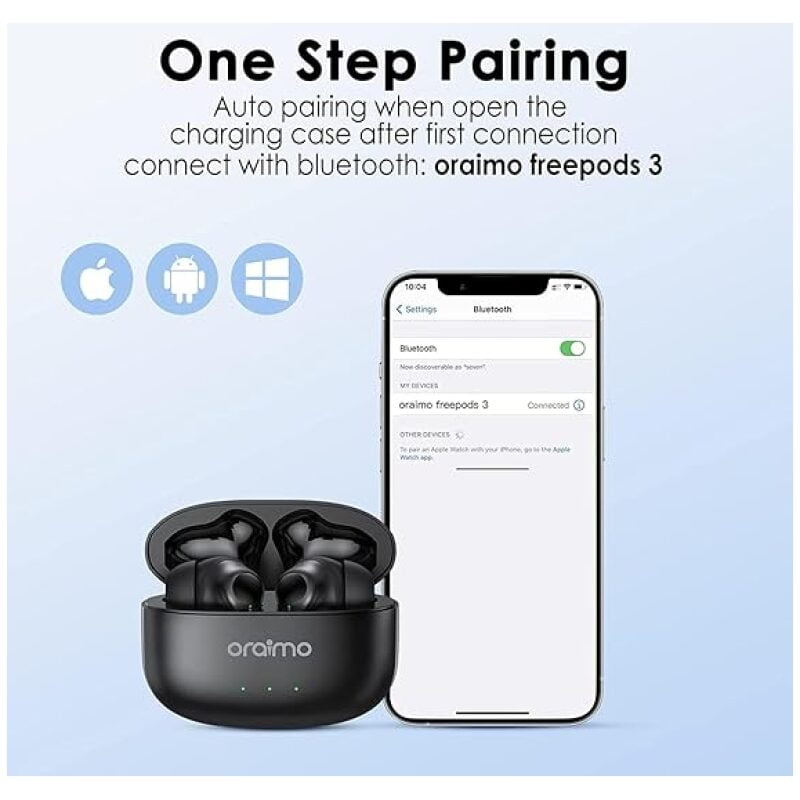 ⁦سماعة لاسلكية , من Oraimo Freepods OEB , موديل  E104DC⁩ - الصورة ⁦3⁩