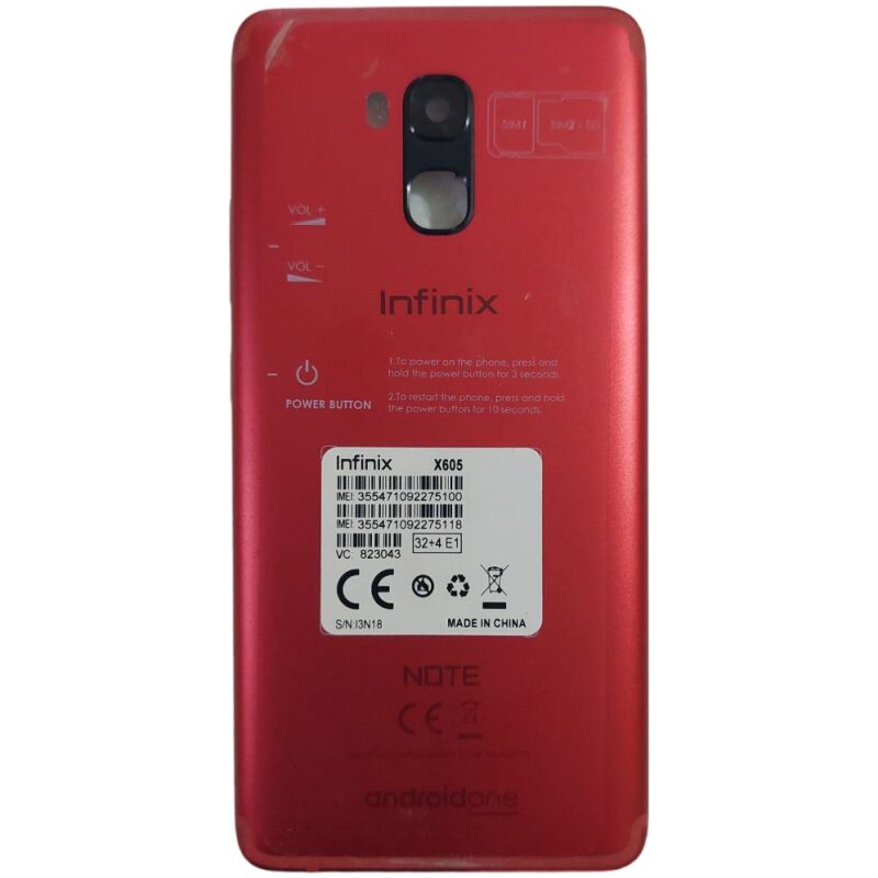 ضهر انفنكسNOTE5  X605, اصلي, احمر