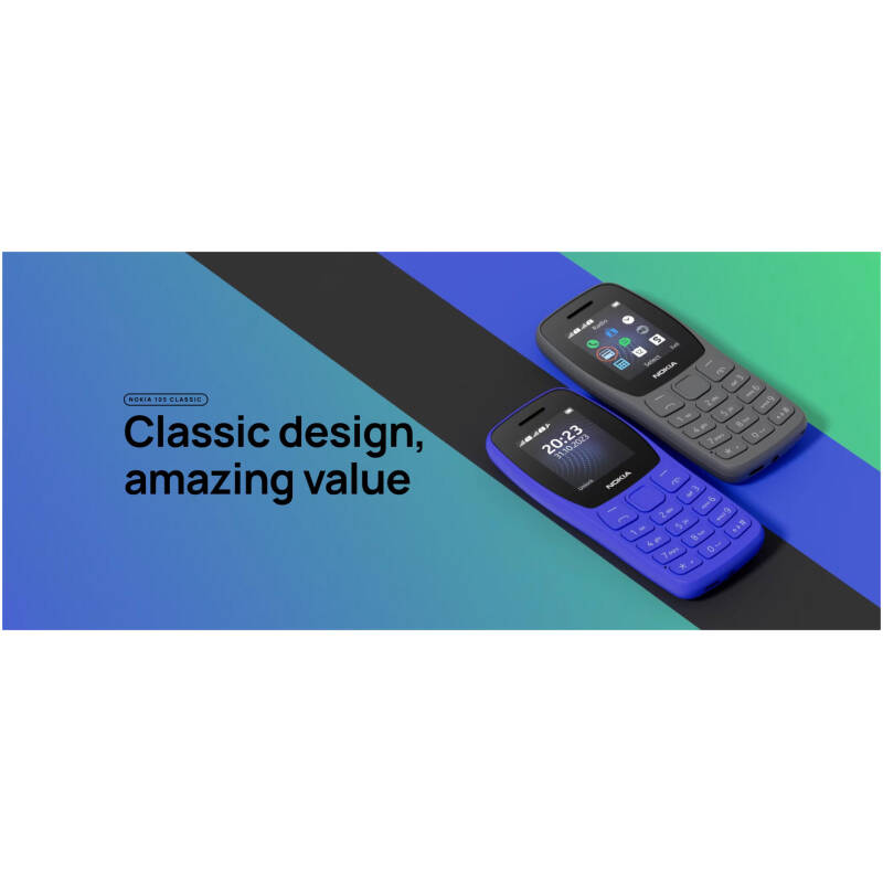 ⁦NOKIA 105 CLASSIC (2024) TA-1416 DS فحمي⁩ - الصورة ⁦2⁩