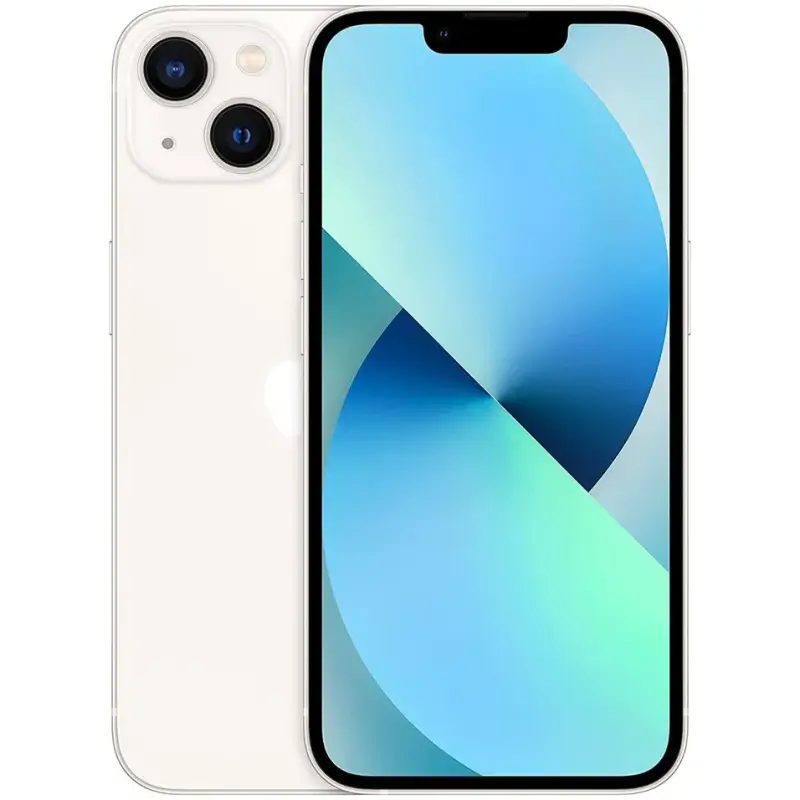 IPH 13 2SIM 128G WHITE B91% ND بضريبه